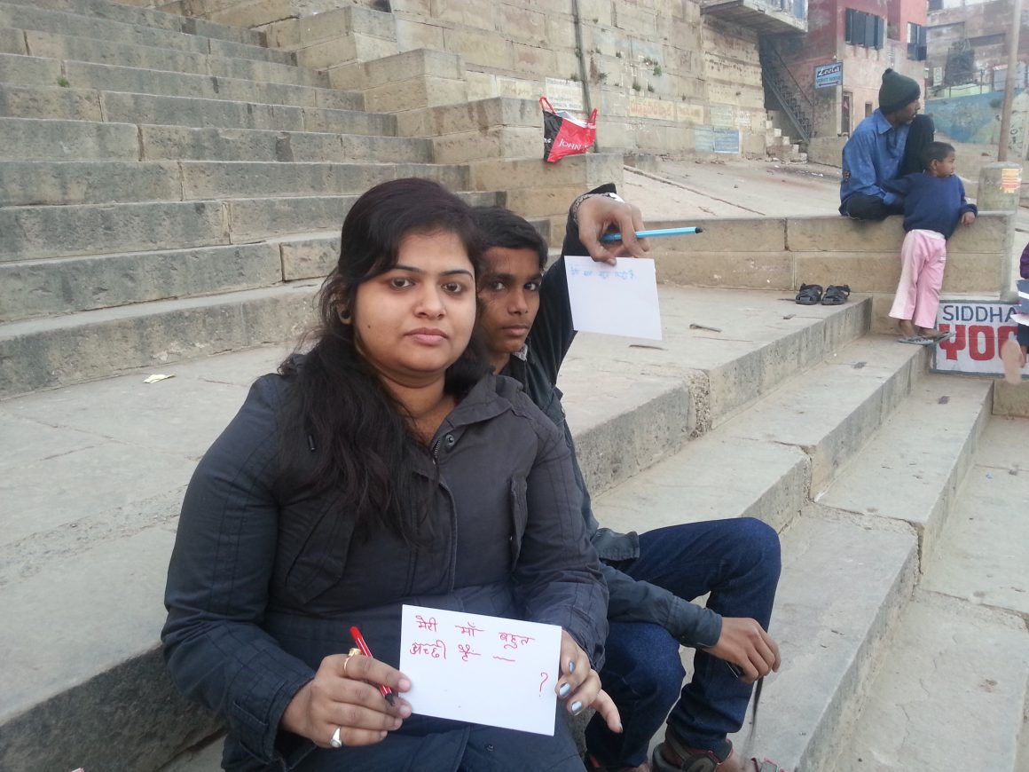 At the stairs of the ganges